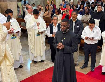 Profession of Religious Vows at Union Andina. Peru. Brother Winsly.