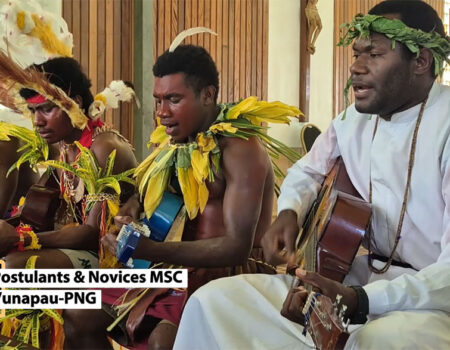 The MSC postulants and novices in Vunapau, Papua New Guinea
